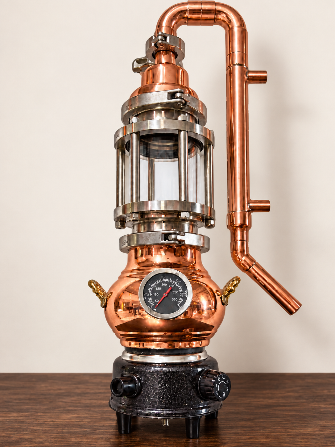 1,7 L Kupfer-Destille mit Glaskammer