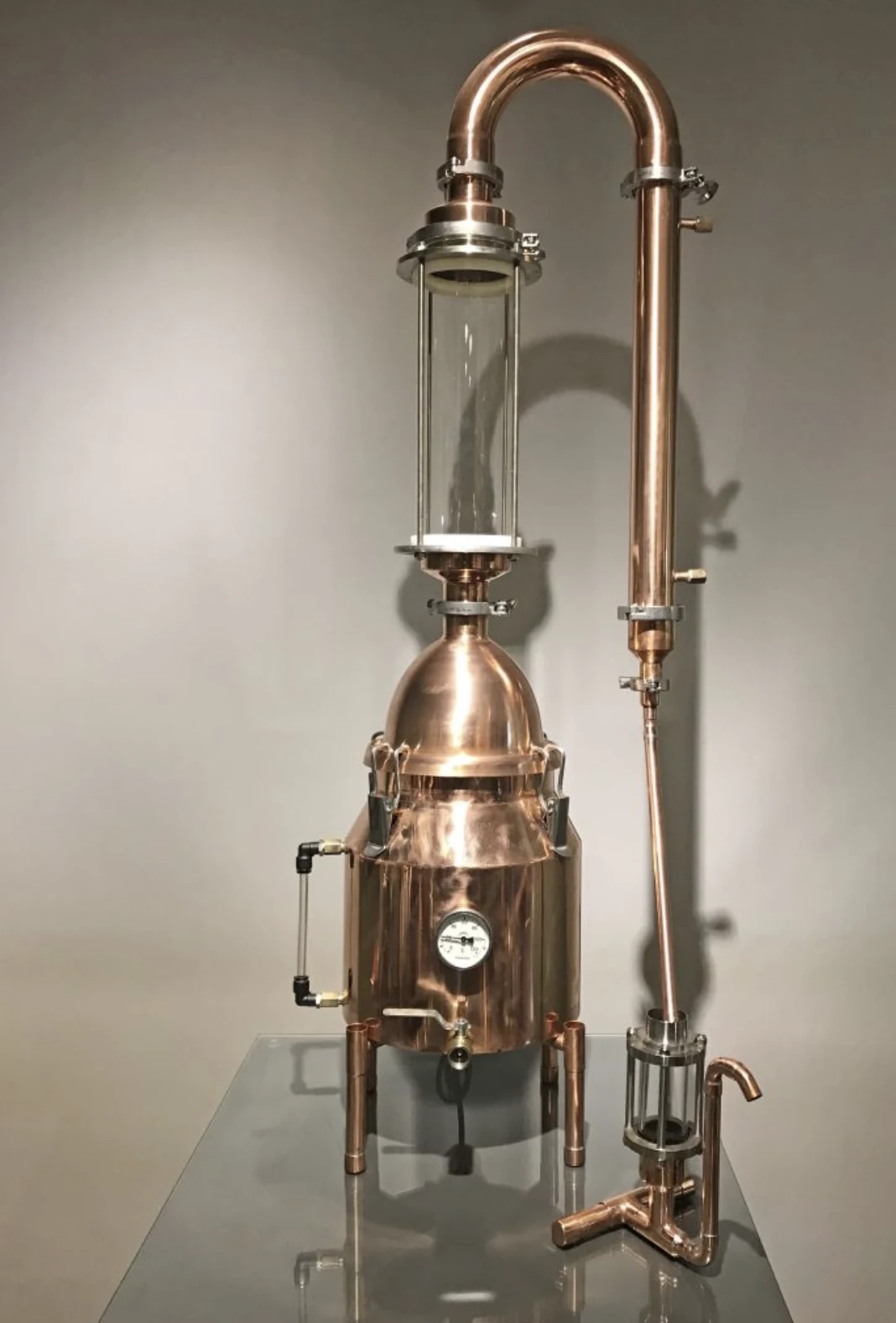 12 L Kupfer-Destille mit Glaskolonne
